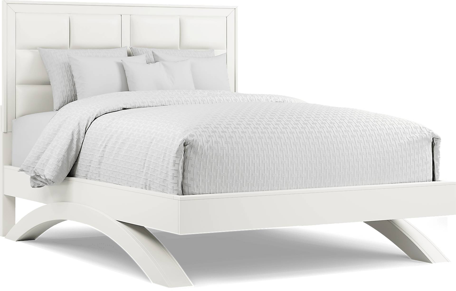 Belcourt 7 Pc White Colors,White Queen Bedroom Set With Dresser, Mirror ...