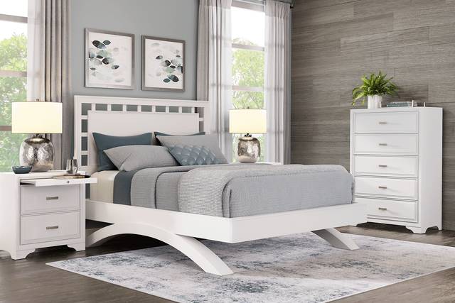 Belcourt White 5 Pc Queen Bedroom - Thumbnail - Image 1