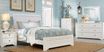 Belcourt White 3 Pc Queen Upholstered Sleigh Bed