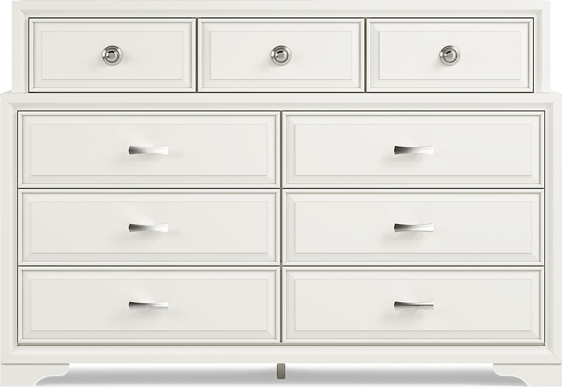 Belcourt White 7 Pc Queen Slat Bedroom - Image 4