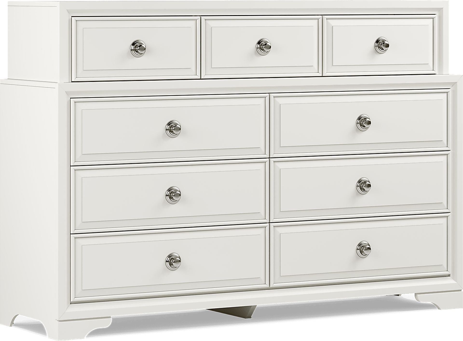 Belcourt White 7 Pc Queen Slat Bedroom - Image 5