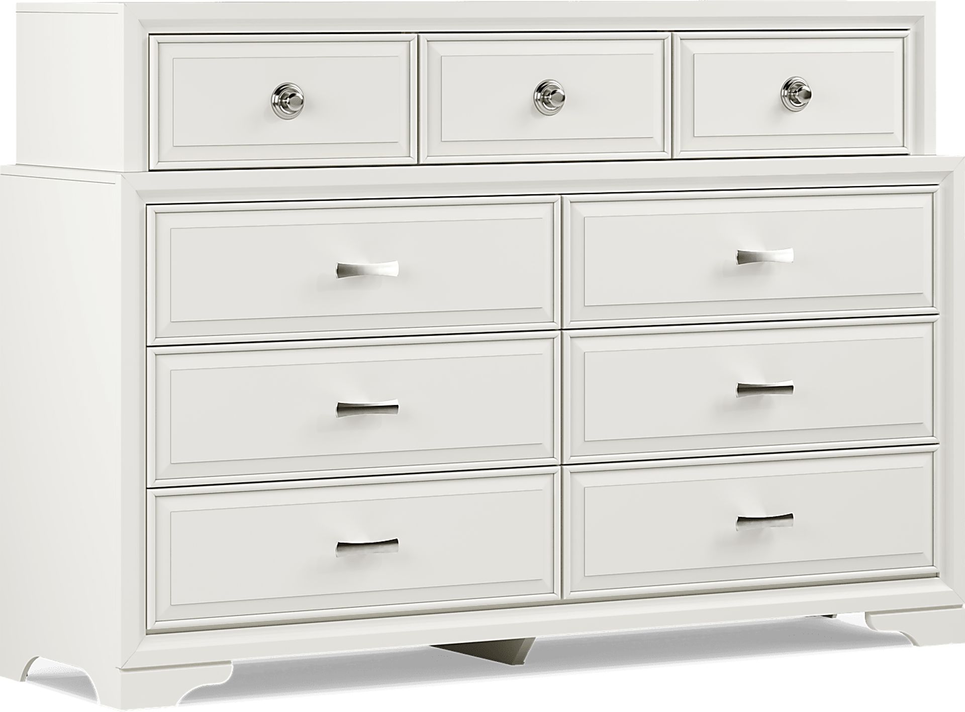 Belcourt White 7 Pc Queen Slat Bedroom - Image 6