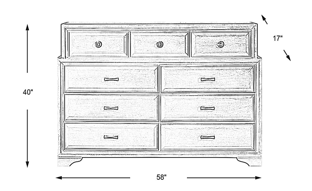 Belcourt White Gallery Dresser Rooms To Go
