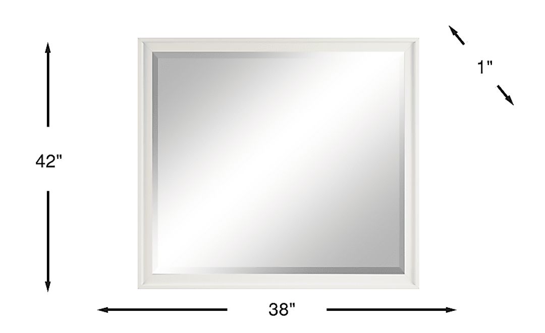 Belcourt White Mirror