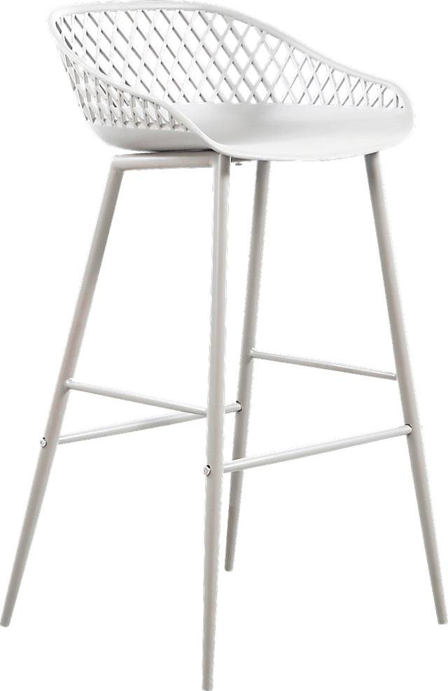 Belcross White Outdoor Barstool, Set of 2 - Thumbnail - Image 2
