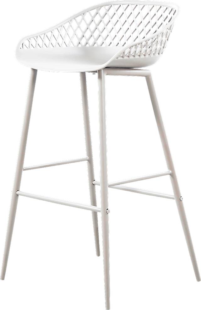Belcross White Outdoor Barstool, Set of 2 - Thumbnail - Image 3