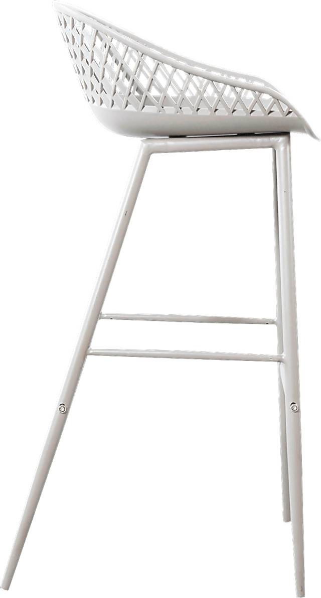 Belcross White Outdoor Barstool, Set of 2 - Thumbnail - Image 4