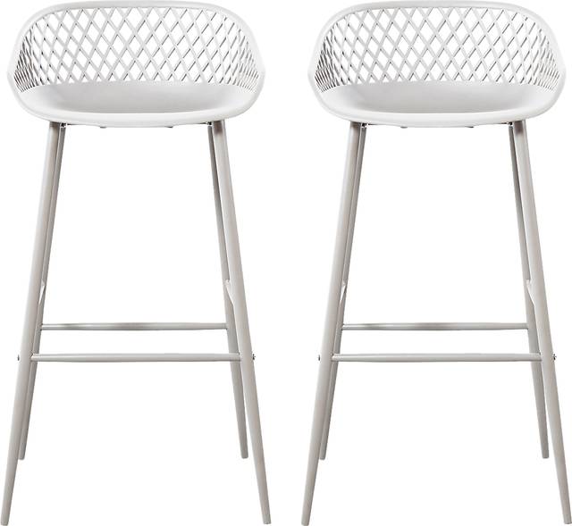Belcross White Outdoor Barstool, Set of 2 - Thumbnail - Image 1