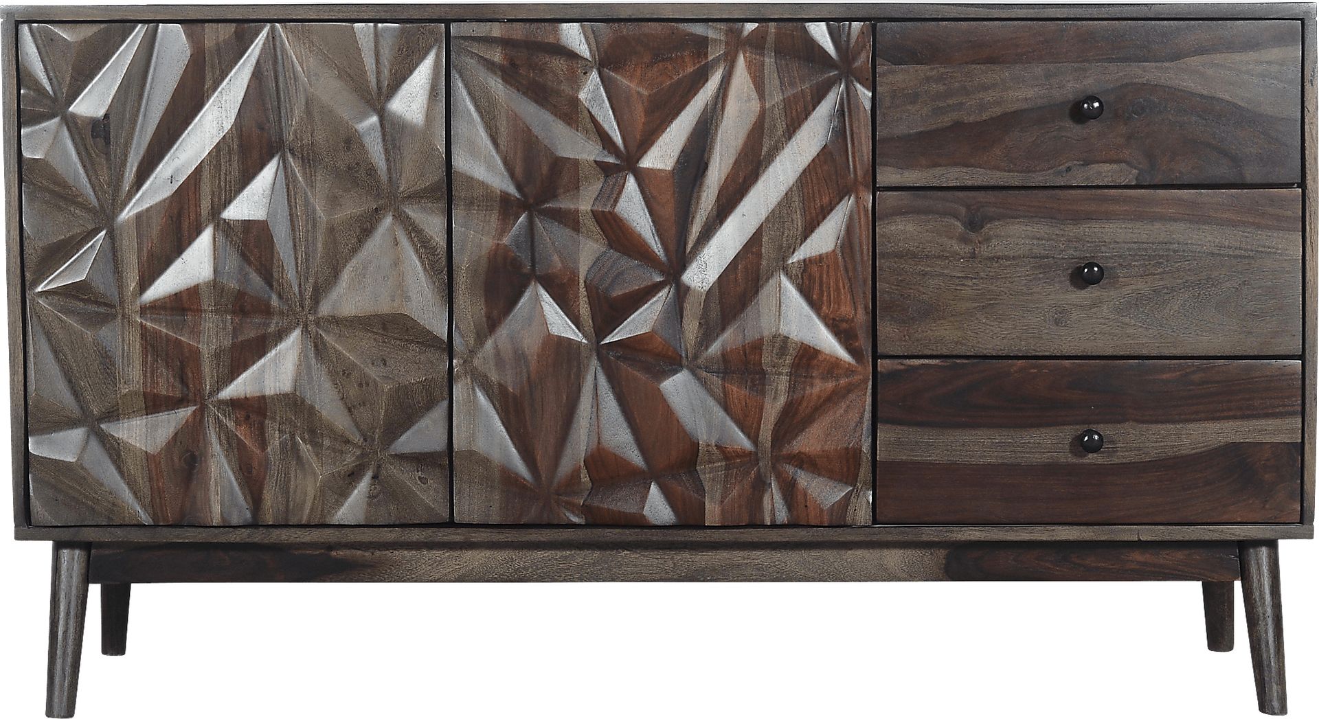 Beldart Brown Credenza - Image 2