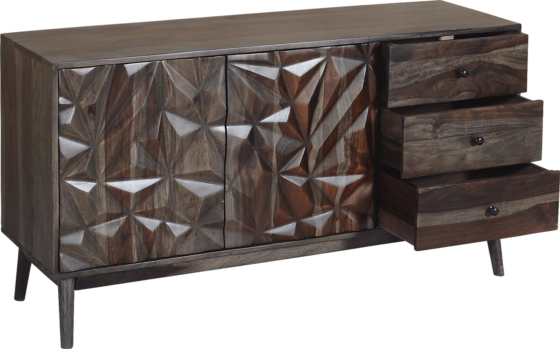 Beldart Brown Credenza - Image 5