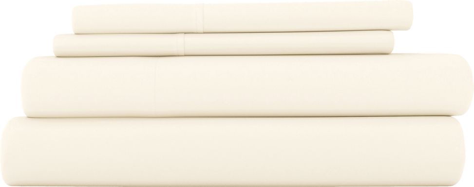 Belden Landing Ivory 4 Pc King Bed Sheet Set