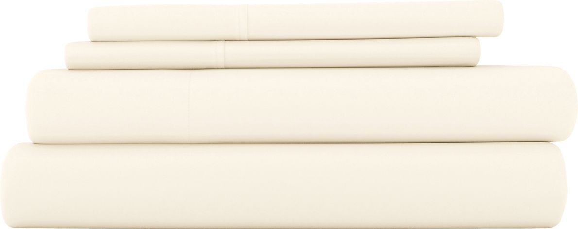 Belden Landing Ivory 4 Pc Queen Bed Sheet Set