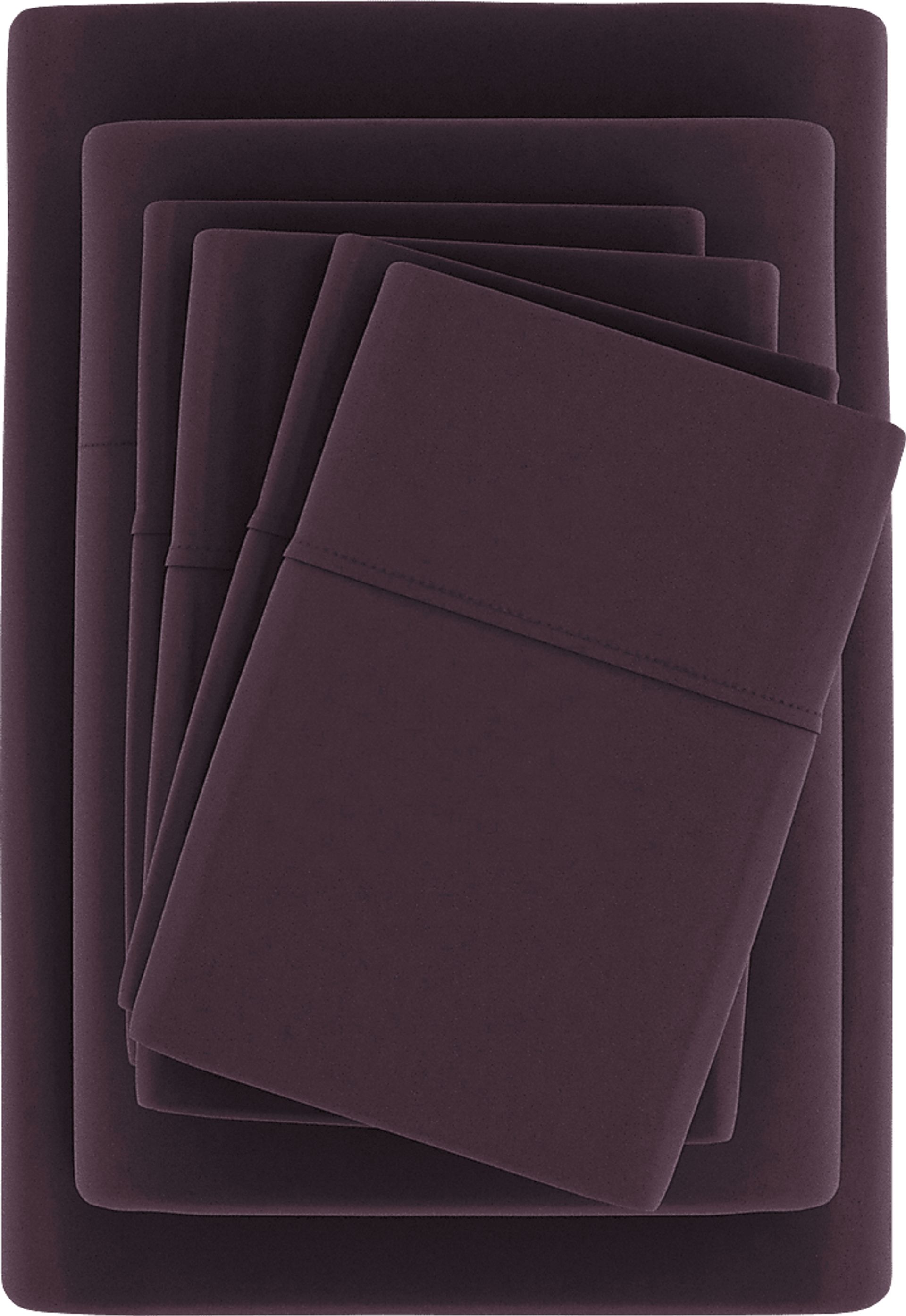 Belden Landing XIII Purple 6 Pc King Bed Sheet Set - Image 3