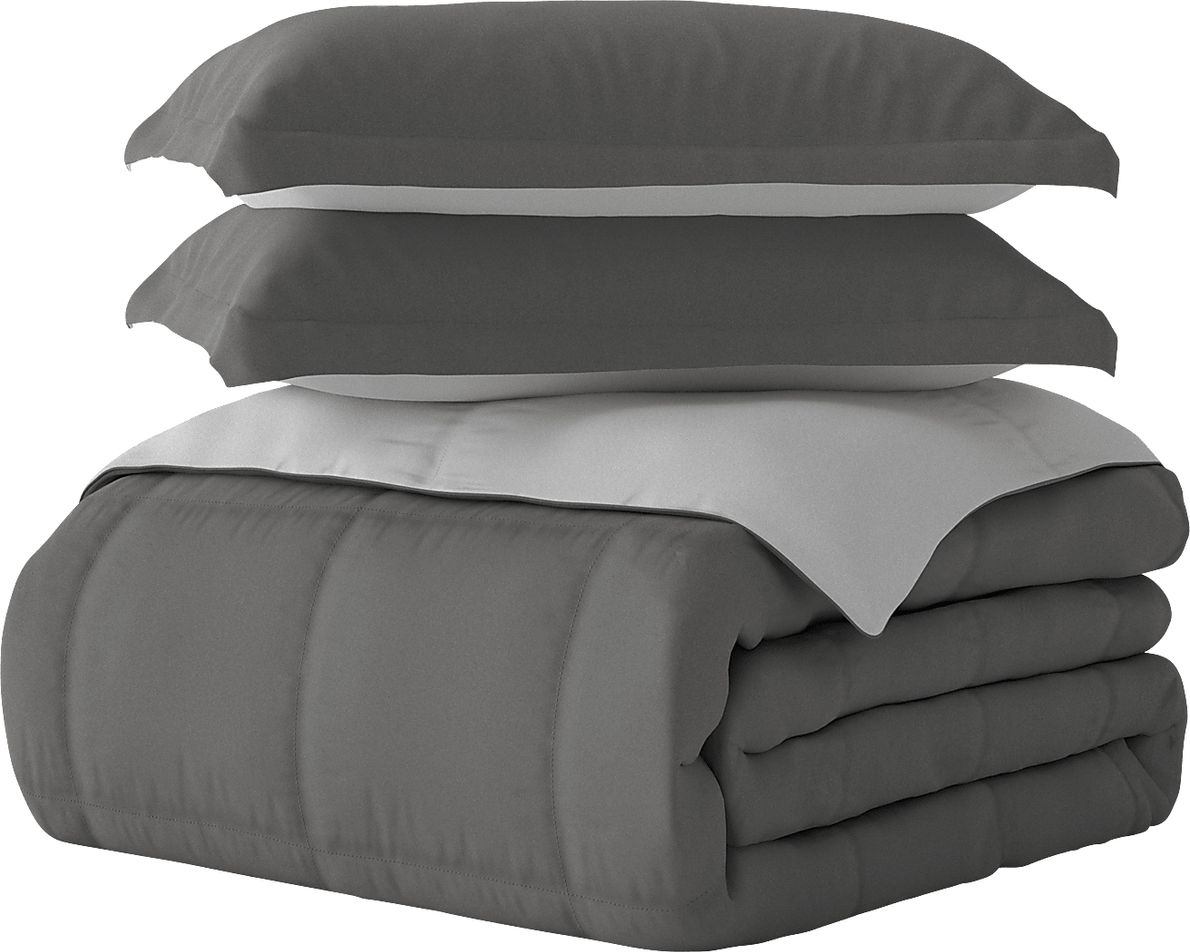 Belden Landing XXXIV Gray 3 Pc Queen Comforter Set