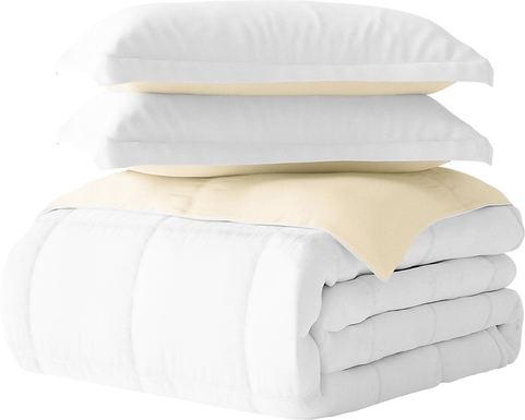 Belden Landing XXXIV White 3 Pc Queen Comforter Set