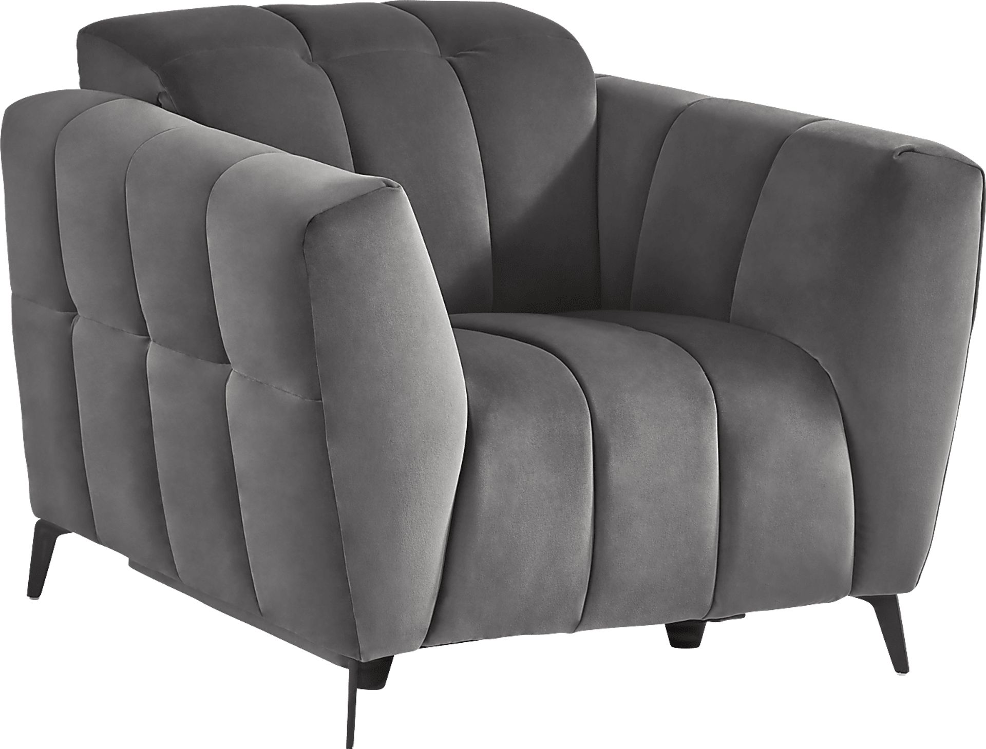 Belden Place Gray Dual Power Recliner - Image 1