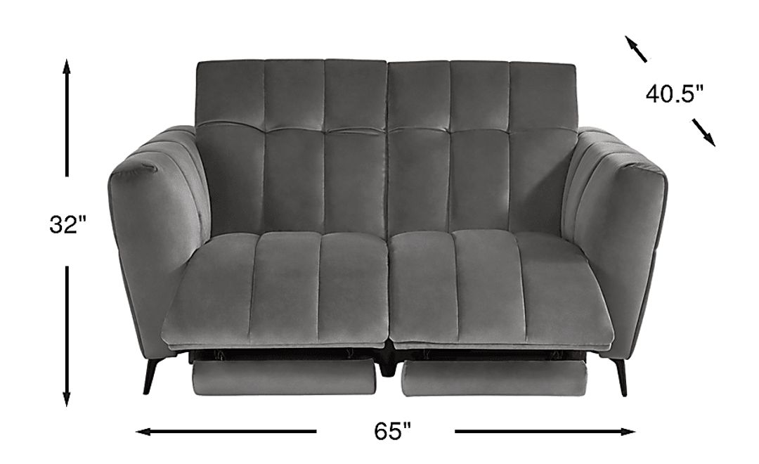 Belden Place Dual Power Reclining Loveseat