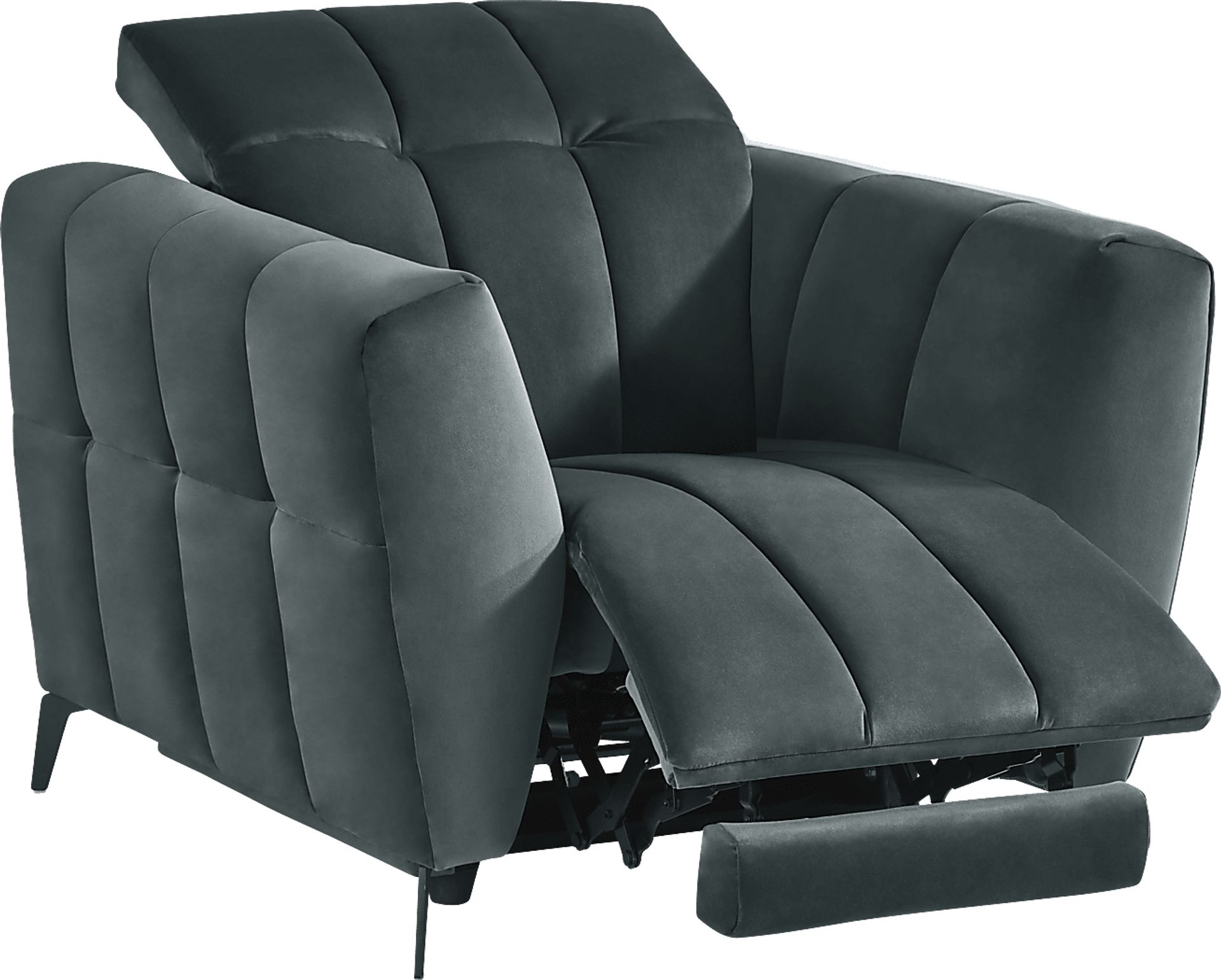 Belden Place Teal Dual Power Recliner - Image 3