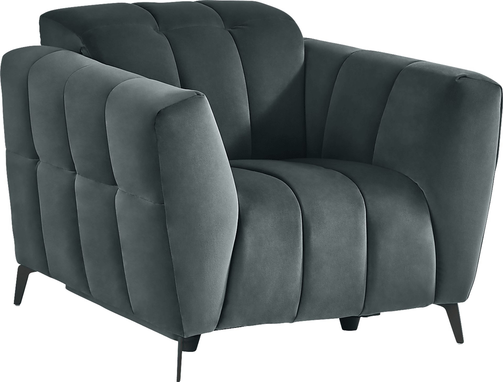 Belden Place Teal Dual Power Recliner - Image 1