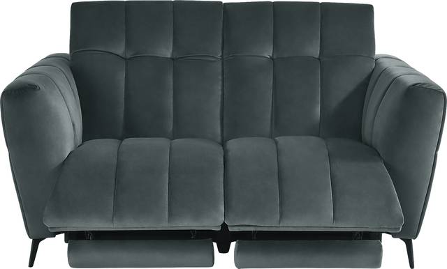 Belden Place Teal Dual Power Reclining Loveseat - Thumbnail - Image 1