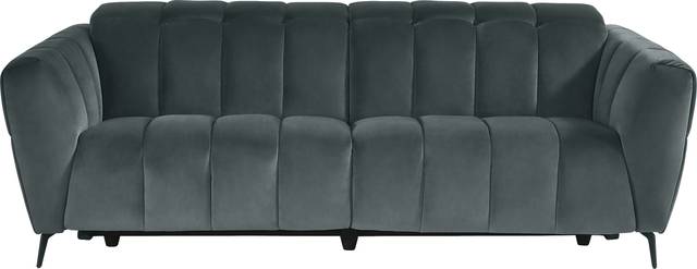 Belden Place Teal Dual Power Reclining Sofa - Thumbnail - Image 4