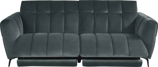 Belden Place Teal Dual Power Reclining Sofa - Thumbnail - Image 1