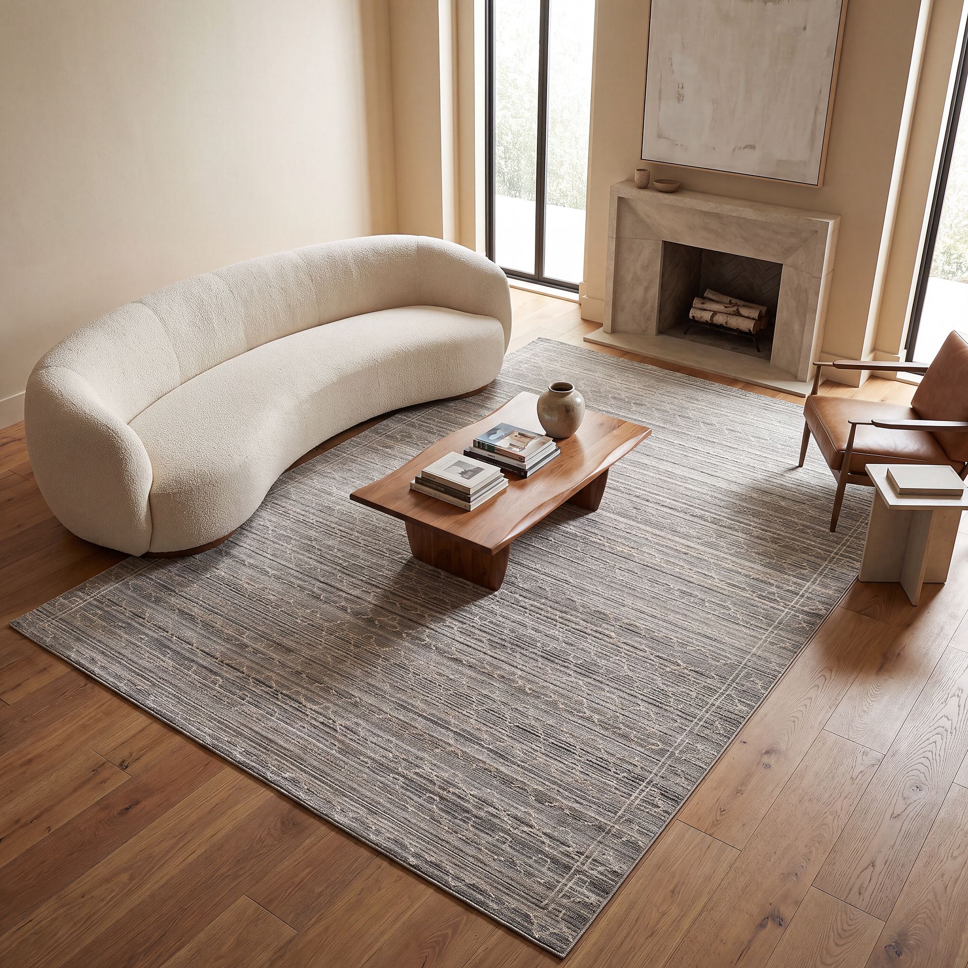 Belewo Gray 7'10 x 10'10 Indoor/Outdoor Rug - Image 2
