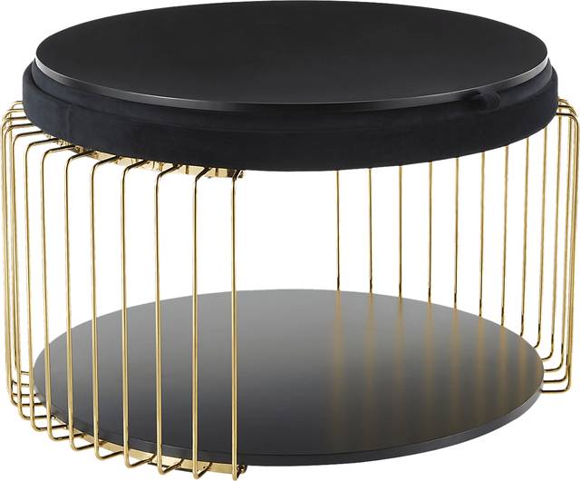 Belgradelane Black Cocktail Table - Thumbnail - Image 2