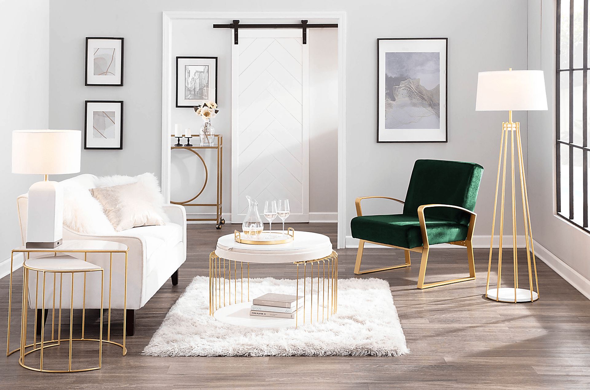Belgradelane White Cocktail Table - Image 12