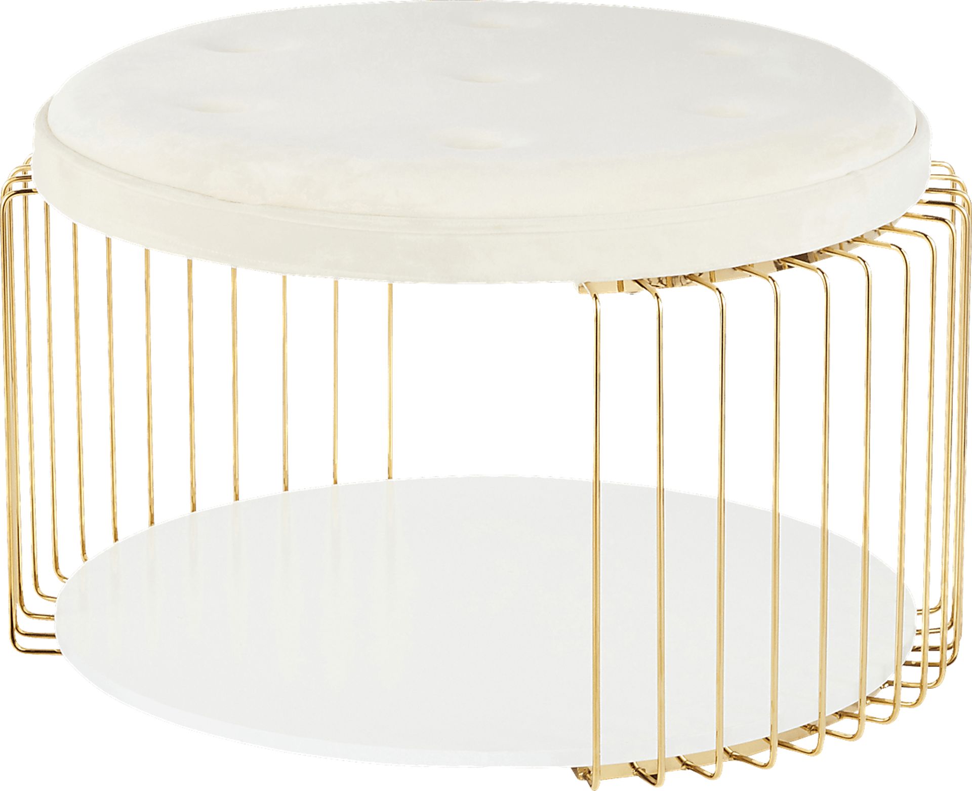 Belgradelane White Cocktail Table - Image 4