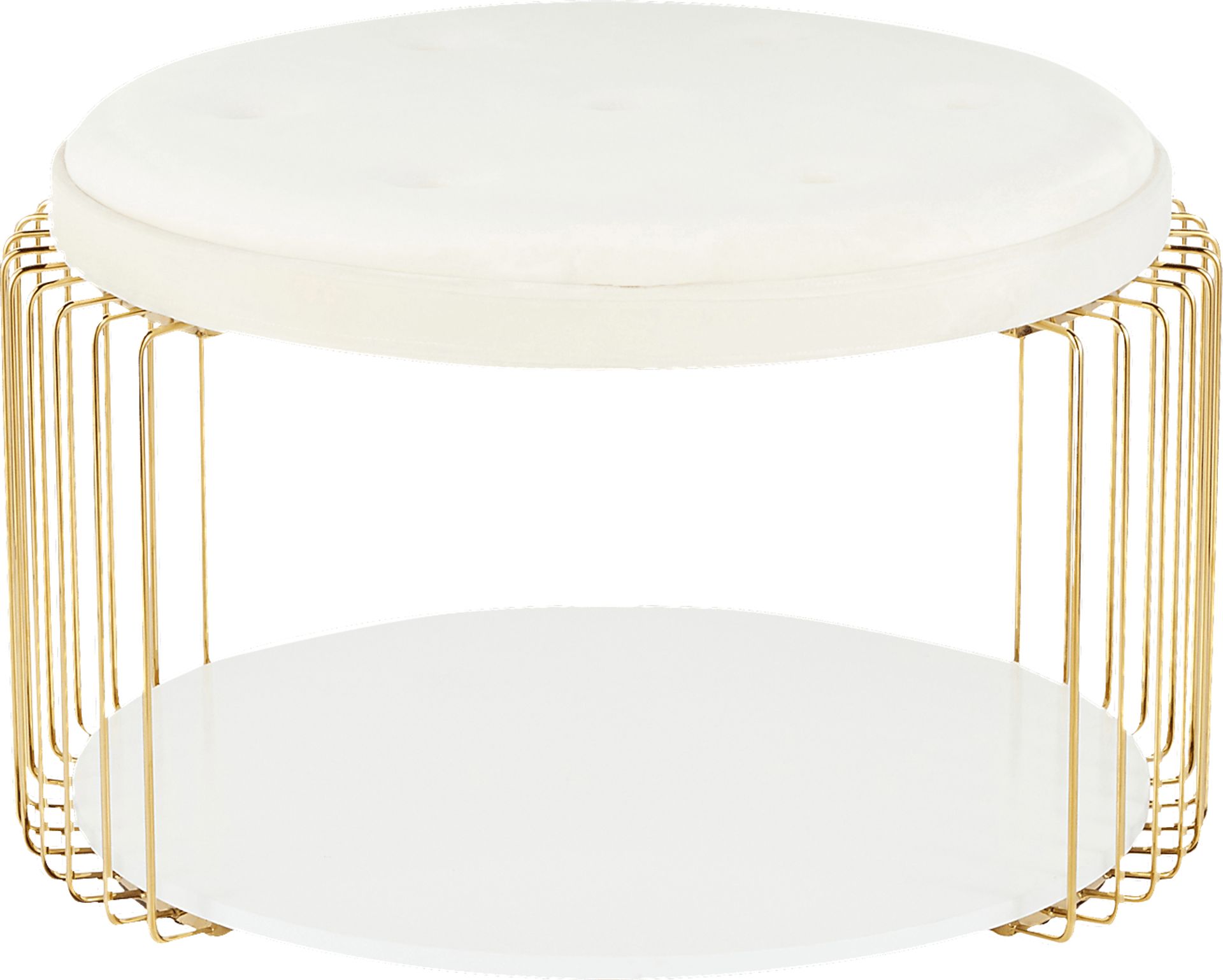 Belgradelane White Cocktail Table - Image 5