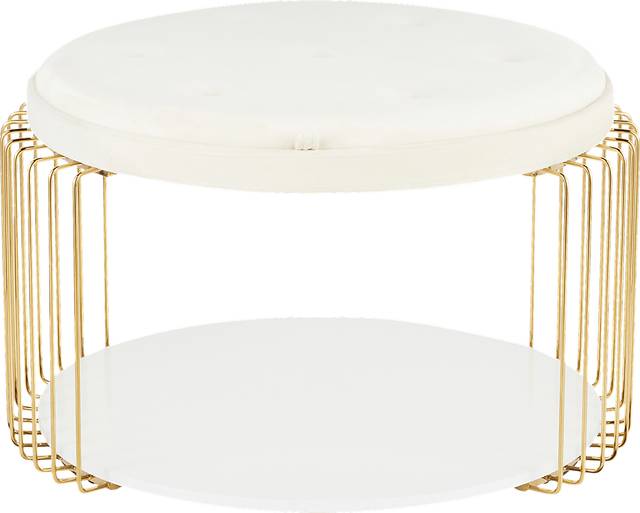 Belgradelane White Cocktail Table - Thumbnail - Image 6