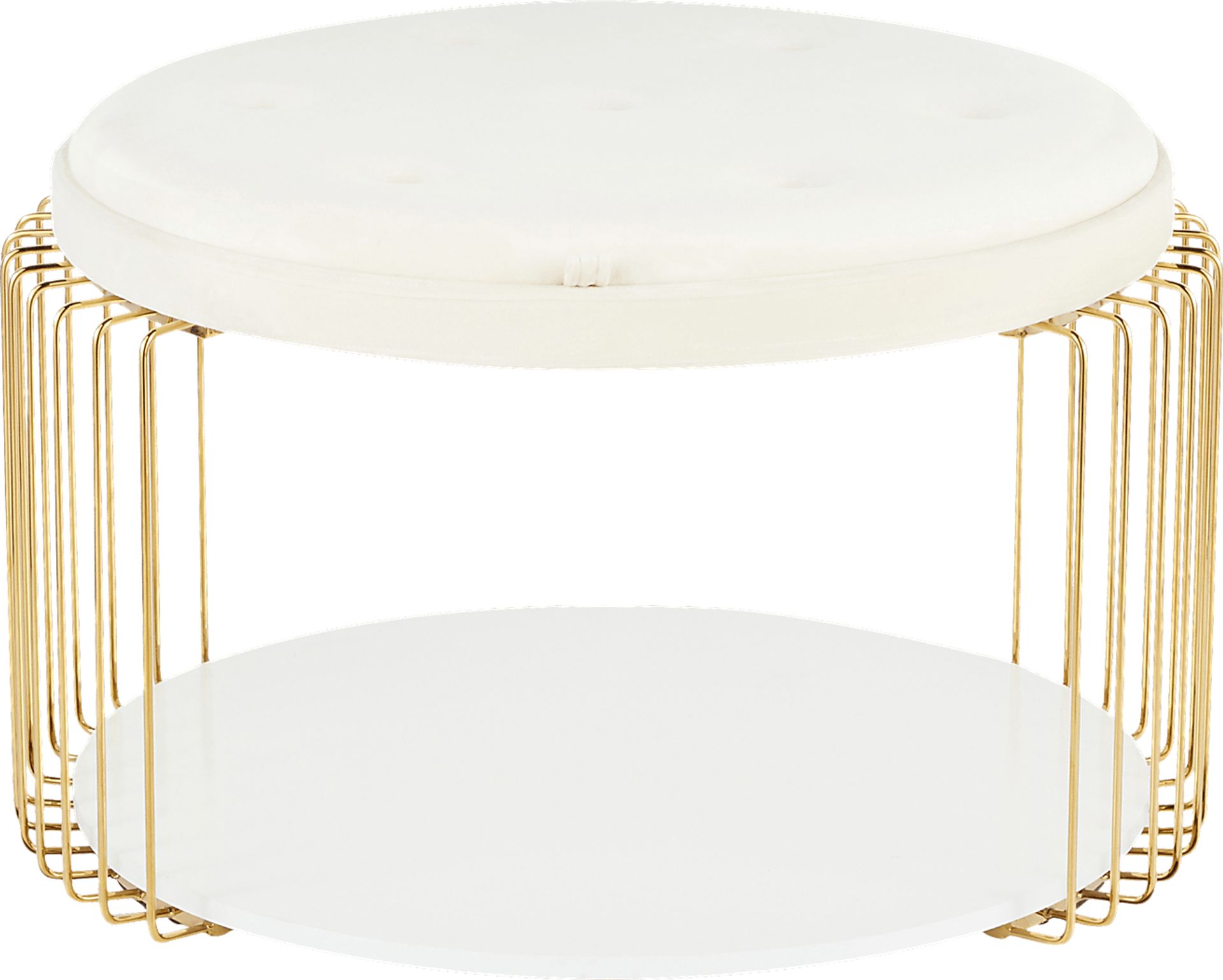 Belgradelane White Cocktail Table - Image 6
