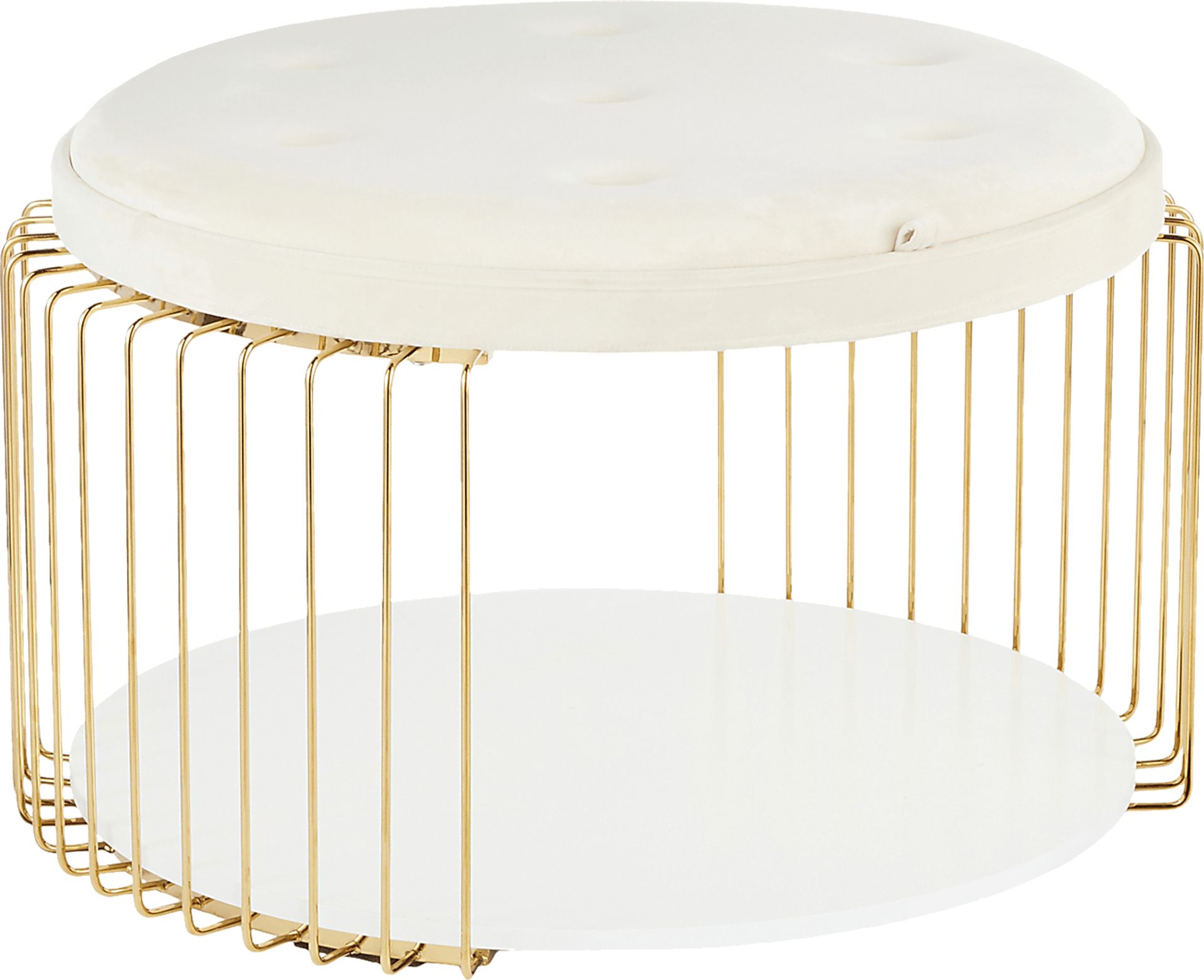 Belgradelane White Cocktail Table - Image 1