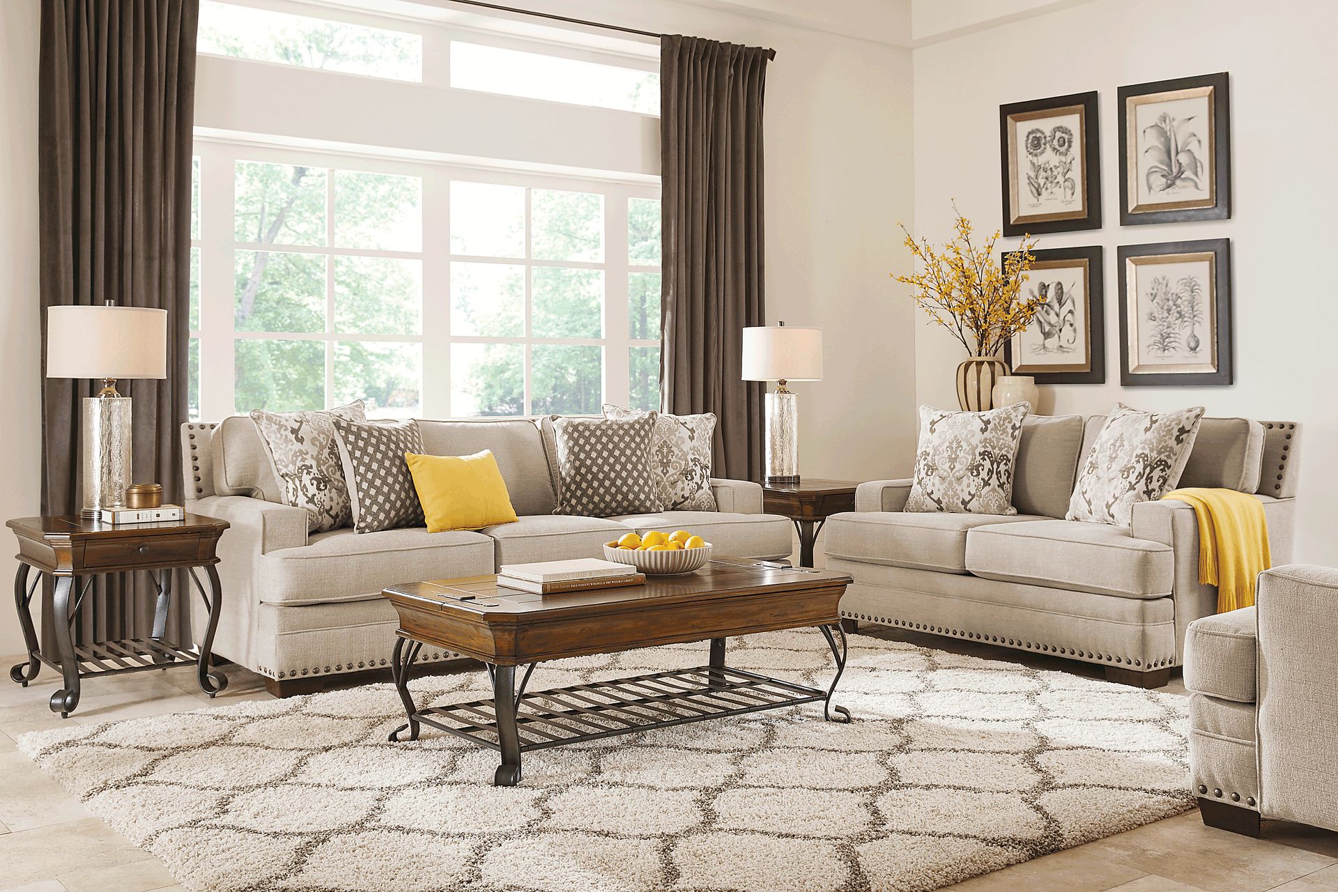 Belhaven Beige 2 Pc Living Room - Image 1