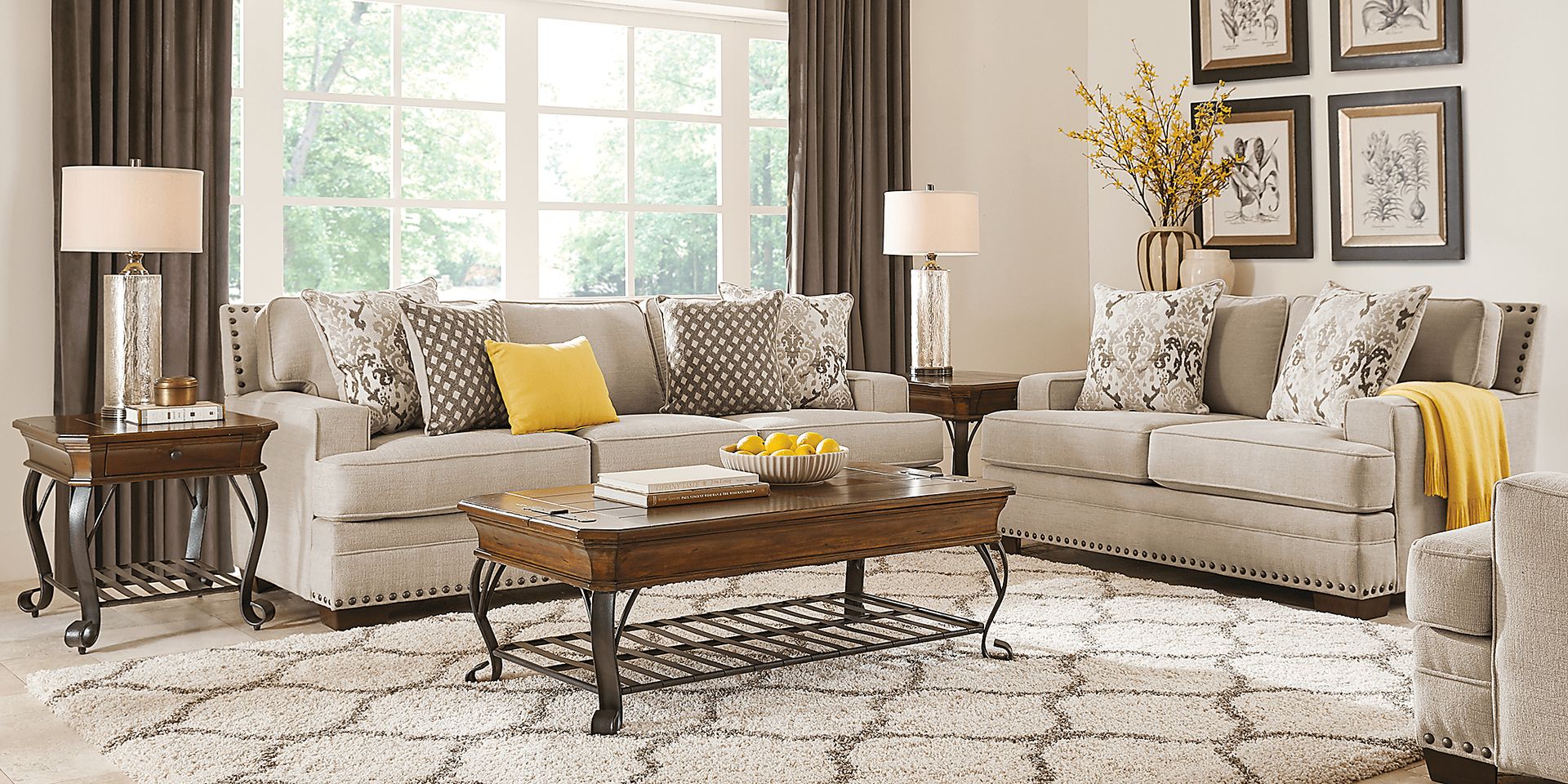 Belhaven Beige 7 Pc Living Room - Image 1