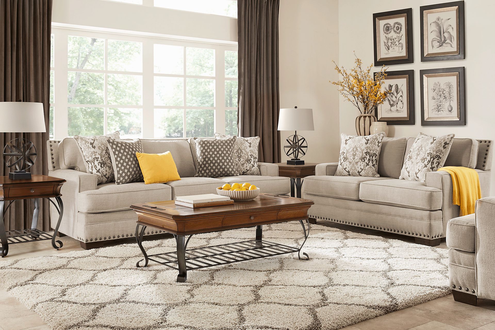 Belhaven Beige 7 Pc Living Room - Image 1