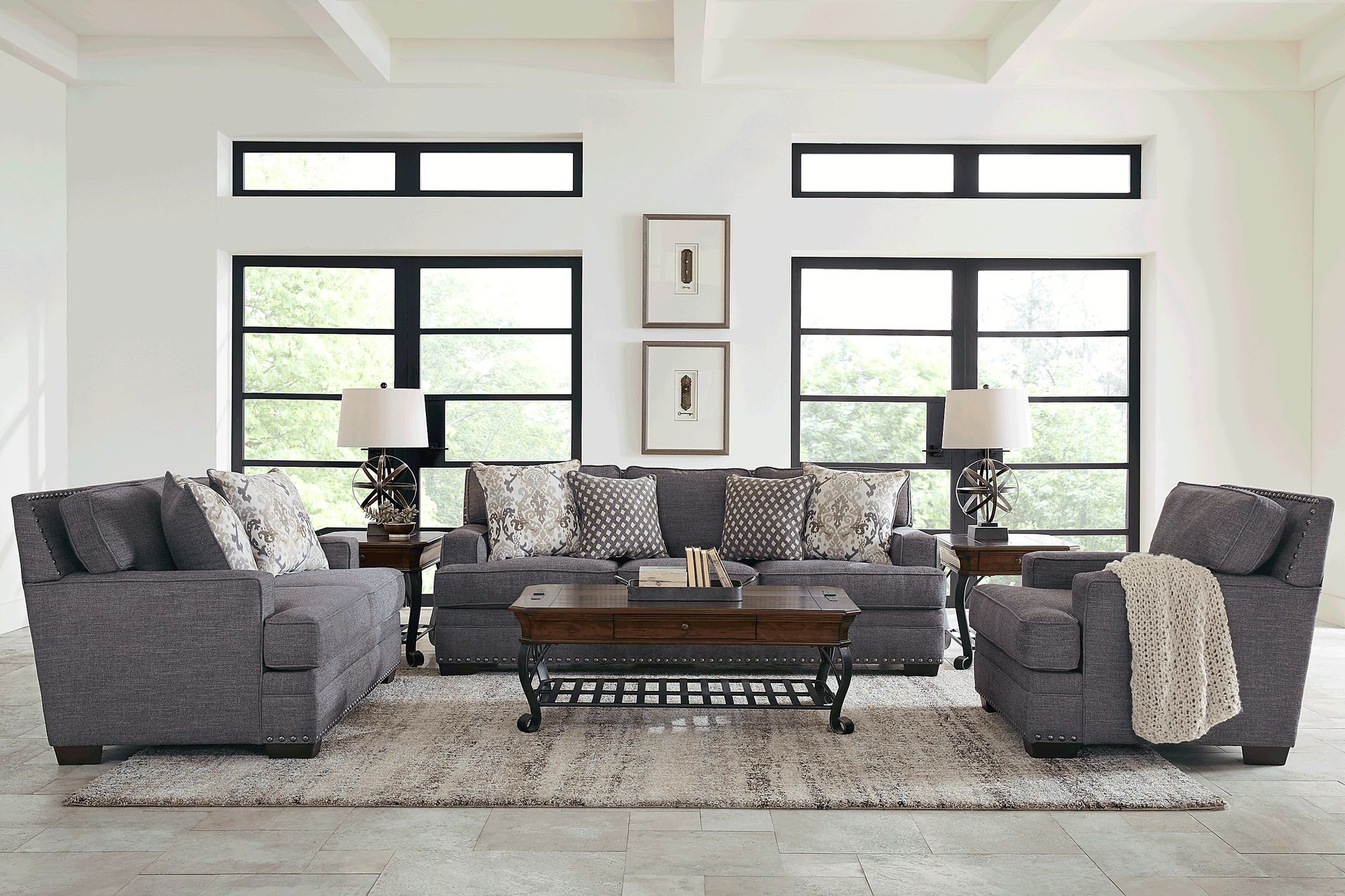 Belhaven Graphite 2 Pc Living Room - Image 1