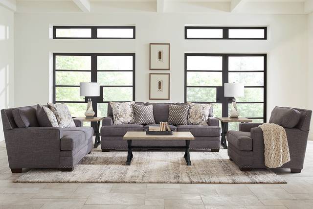 Belhaven Graphite 3 Pc Living Room - Thumbnail - Image 1