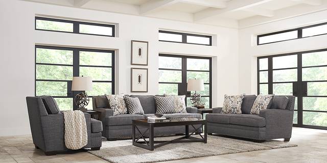 Belhaven Graphite 5 Pc Living Room - Thumbnail - Image 2