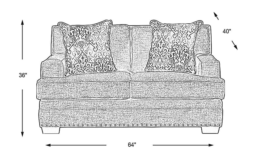 Belhaven 8 Pc Graphite Gray Chenille Fabric Living Room Set With 3 Pc ...