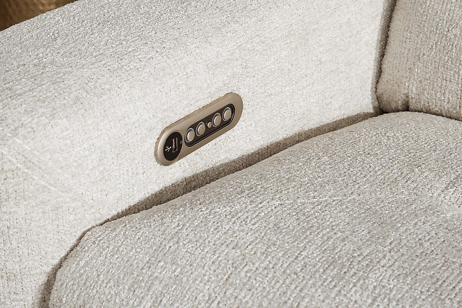 Belia Beige 5 Pc Dual Power Reclining Sectional - Image 7