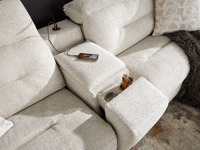Belia Beige 9 Pc Dual Power Reclining Sectional Living Room - Thumbnail - Image 15
