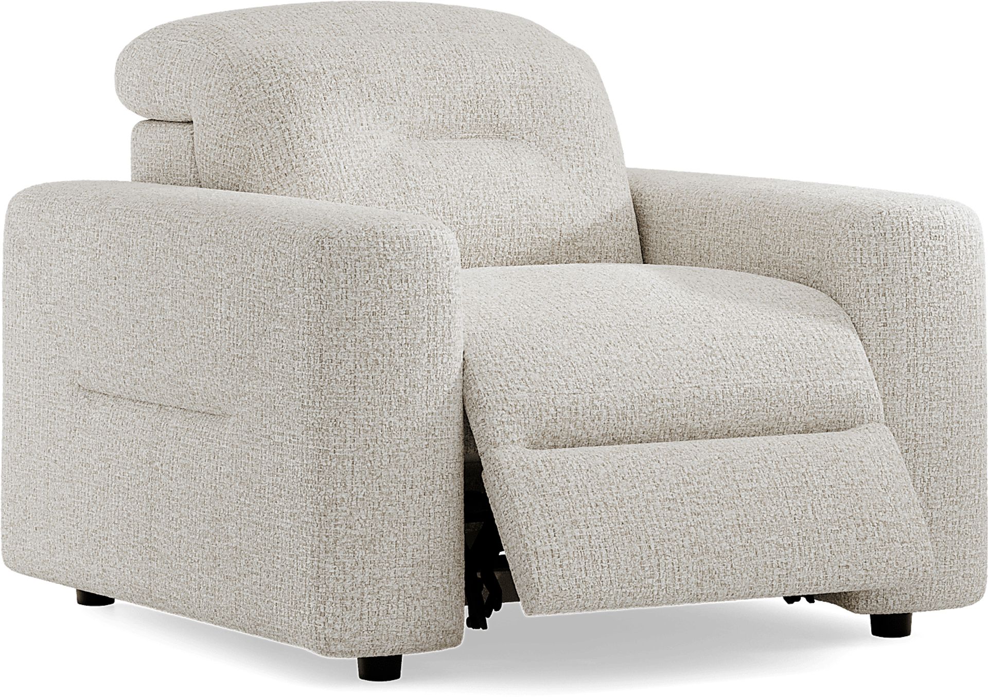 Belia Beige Dual Power Recliner - Image 1