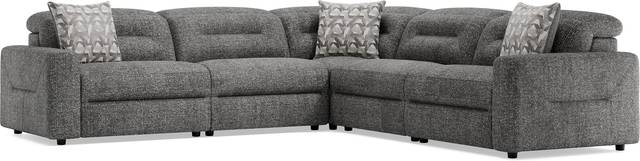Belia Gray 5 Pc Dual Power Reclining Sectional - Thumbnail - Image 3