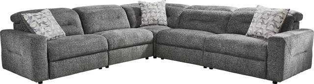 Belia Gray 5 Pc Dual Power Reclining Sectional - Thumbnail - Image 3