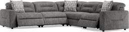 5 pc dual power reclining sectional