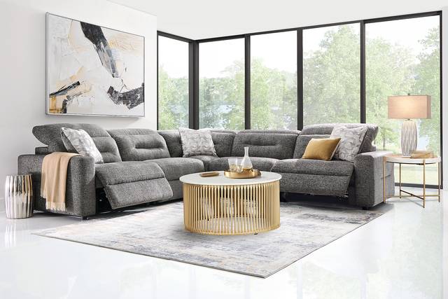 Belia Gray 5 Pc Dual Power Reclining Sectional - Thumbnail - Image 2