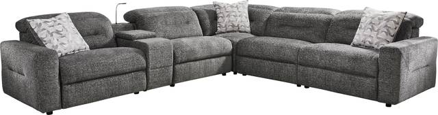 Belia Gray 6 Pc Dual Power Reclining Sectional - Thumbnail - Image 3