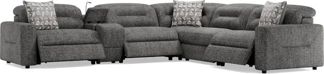 Belia Gray 6 Pc Dual Power Reclining Sectional - Thumbnail - Image 3
